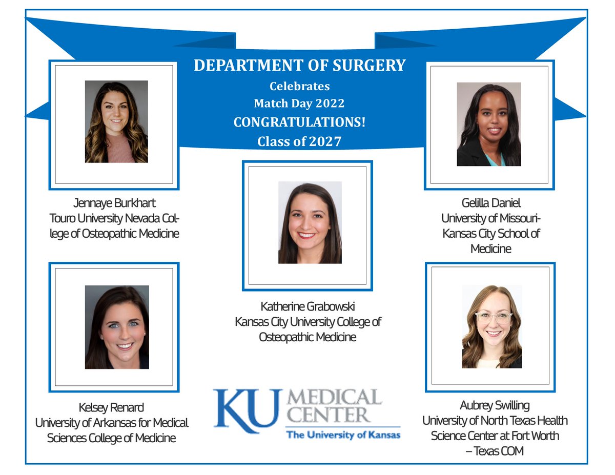 #MatchDay2022 @KUMATCHDAY  @KUMEDCENTER  @ku_gensurgresidents
