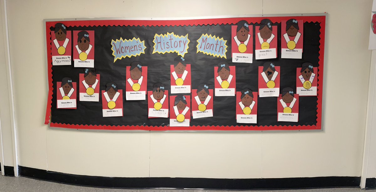amaire55's tweet photo. Teaching the kinders about @Simone_Biles for Women’s History Month! https://t.co/cTnpvJ7QXx