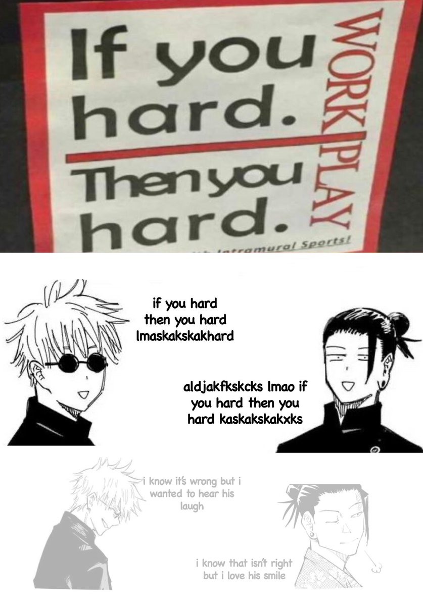if you hard then you hard 