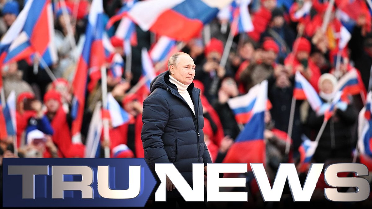TruNews's tweet photo. 🚨 Make Russia Great: 203,000 Russian Patriots Rally to Support Bible-quoting Putin

#TruNews #RussiaRally #PutinRally #Putin #BibleQuoting #Ukraine #Kyiv #War #WWIII #NATO

https://t.co/jNrpvyv8HW https://t.co/CuU5jcIPjc
