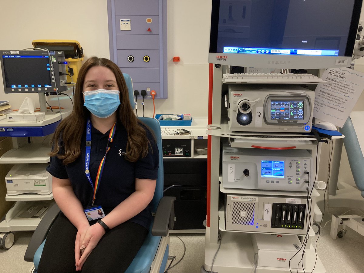GivingVoiceUK's tweet photo. #GVTwitterTakeover
📸 Another exciting day full of FEES 🤩
Today we got the chance to work jointly with ENT👂👃👄observing a range of cases involving swallowing difficulties &amp; even voice: profound oropharyngeal dysphagia ➡️  posterior glottic stenosis🤔 1/3 #RCSLTEDS #SLT2B https://t.co/36lXeDPjLB