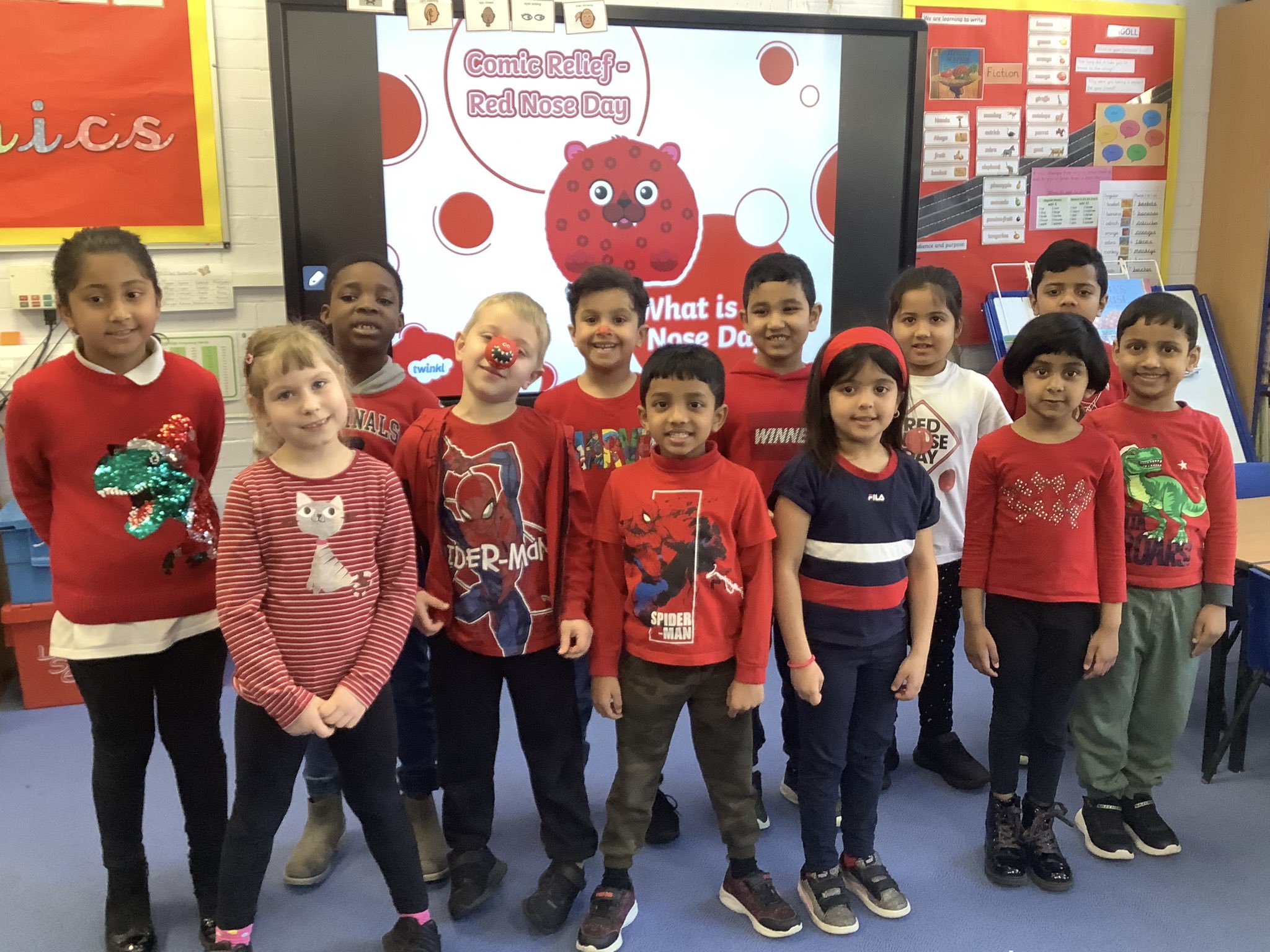 Miss Choudhury on Twitter: "Year 1 Brilliant Butterflies have enjoyed taking part in Red Nose Day! Thank you to parents/carers for kind donations ❤️ #RedNoseDay @HazelSchool @comicrelief https://t.co/e5hZ23Tyii" / Twitter