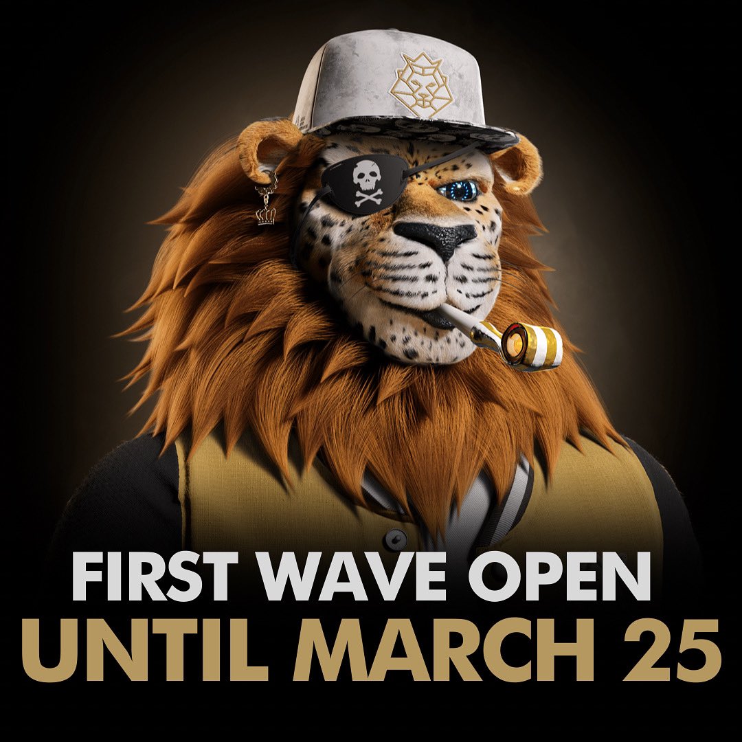 metalionkingdom's tweet photo. We as a team are blown away by how positive the community is throughout the first days of mint and how happy they have been with their Lions🦁🐾

The 1ST MINT WAVE will stay open until March 25, 20:00 UTC. Marketing pushes will keep being done throughout the coming weeks🚀 https://t.co/mKIdw62S9H