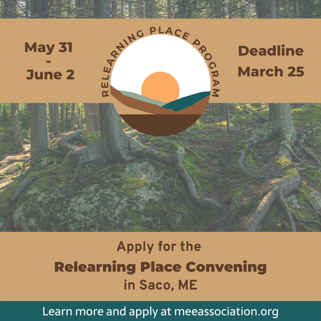 whole_community's tweet photo. We had the absolute pleasure to speak with folks from the Maine Environmental Education Association this past week and just wanted to uplift an amazing retreat they are having in a couple of months that they are still accepting applications for! Check it out! https://t.co/eFggJzEG2H