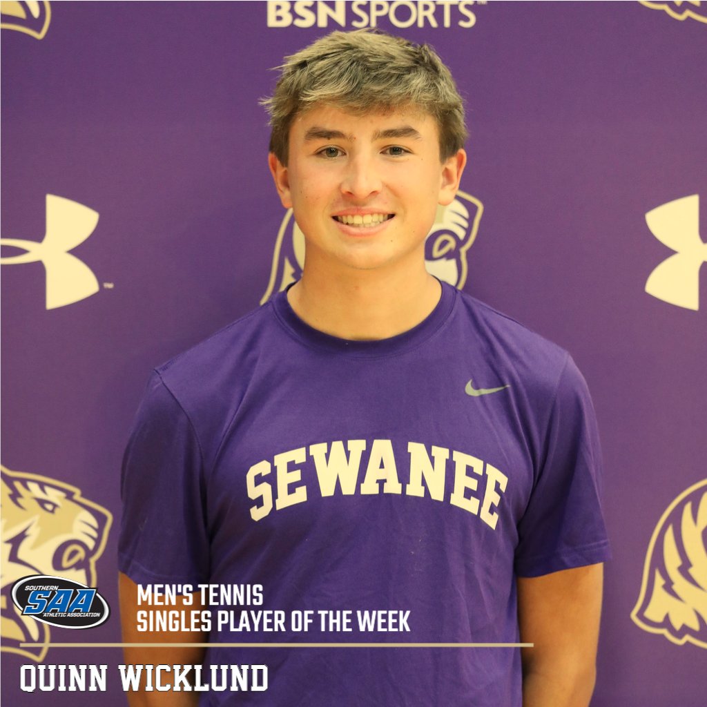 SewaneeTigers's tweet photo. Wicklund, Weston, Ramsey of Men's @USouthTennis Sweep SAA Player of the Week Awards

RELEASE: https://t.co/hYQG3yGjJ1

#YSR | #d3tennis https://t.co/xoLsfwqjBR