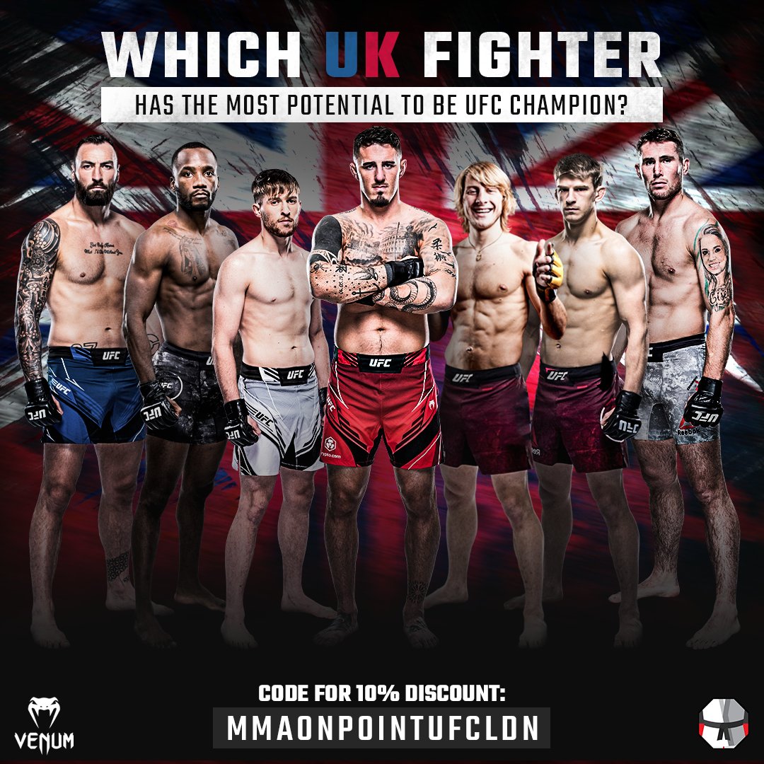 mmaonpoint's tweet photo. Which UK fighter is most likely to catch gold? 🤔 #UFCLondon https://t.co/4IJITwnBHc