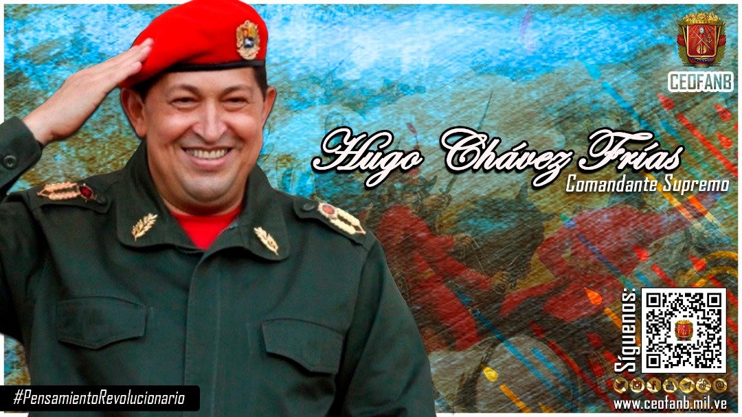 CEOFANBVE's tweet photo. 📜🇻🇪 #PensamientoRevolucionario del Comandante Supremo y Eterno, Hugo Chávez: 
“Vencer significa lograr la concreción firme, la concreción profunda, la concreción plena e integral del proyecto nacional de Simón Bolívar.” https://t.co/PYS5I2tfx4