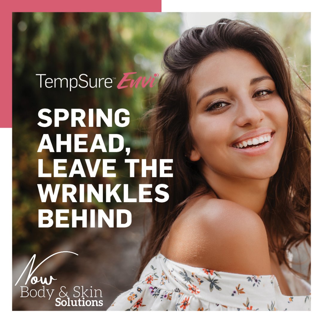 NOWBodyandSkin's tweet photo. 🌼 #Spring into 2022 by boosting your bodies natural #collagen and elastin production! The #TempSure #Envi helps reduce fine lines and wrinkles - making you look years younger! 💁‍♀️

Schedule a FREE consultation today at https://t.co/e7saD67pNa!
#CynoSure #Confidence https://t.co/JoAcFRGePK