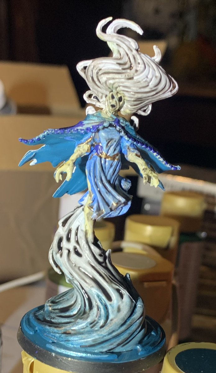 NavajoBirdsong's tweet photo. #MassiveDarkness2 #RoamingMonster #Banshee #painting https://t.co/UVpM2Fey78