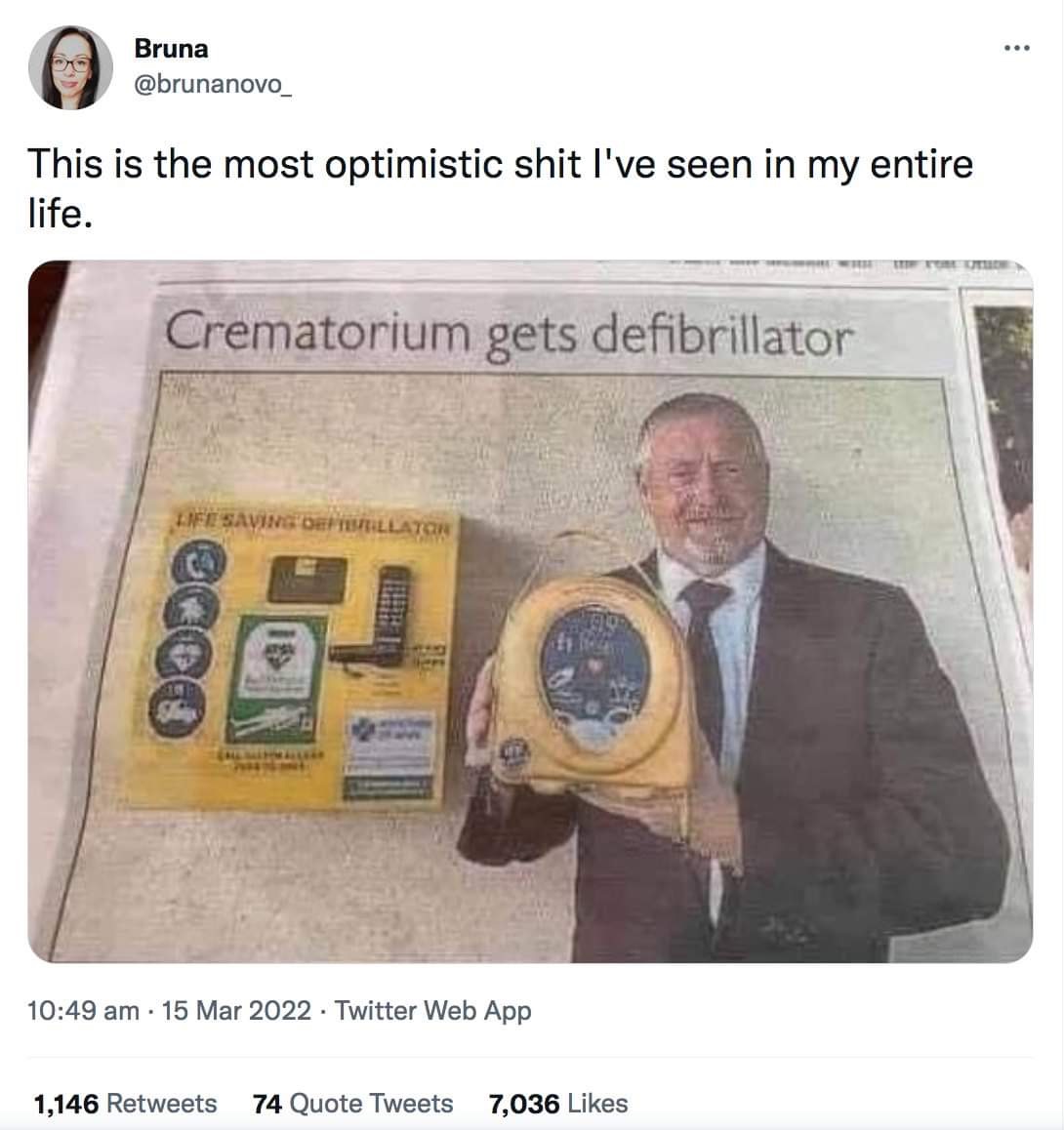 ‘The most optimistic shit I’ve seen in my life’