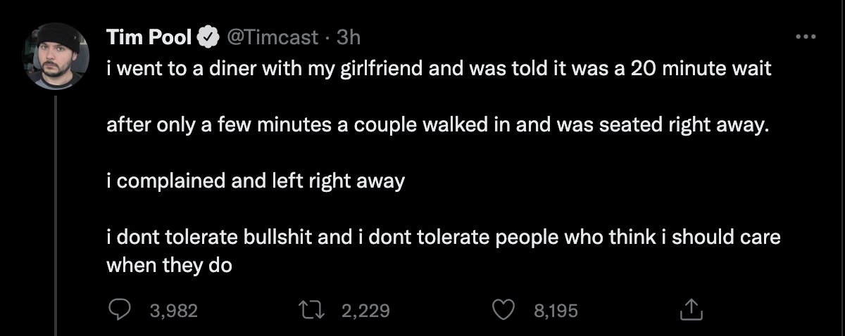 Dude forgot about his girlfriend halfway through the tweet.