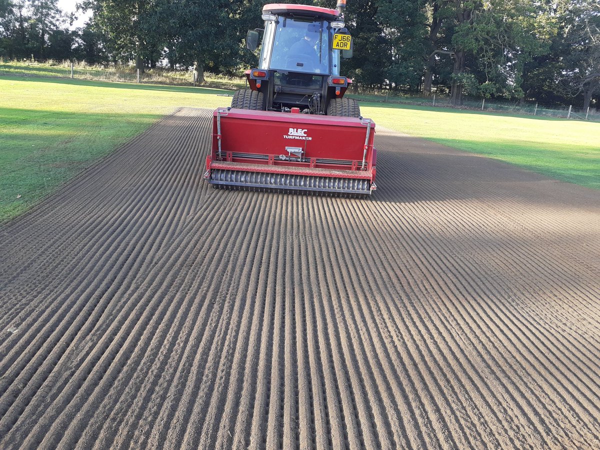 3 junior wickets that was put in outfield coming on after mow and spring feed <a href="/RothleyParkCC/">Rothley Park CC</a> <a href="/Infinicut/">Infinicut</a> <a href="/GeorgeShep1403/">George Shepherd</a> <a href="/CharlieLoftus15/">Charlie loftus</a>