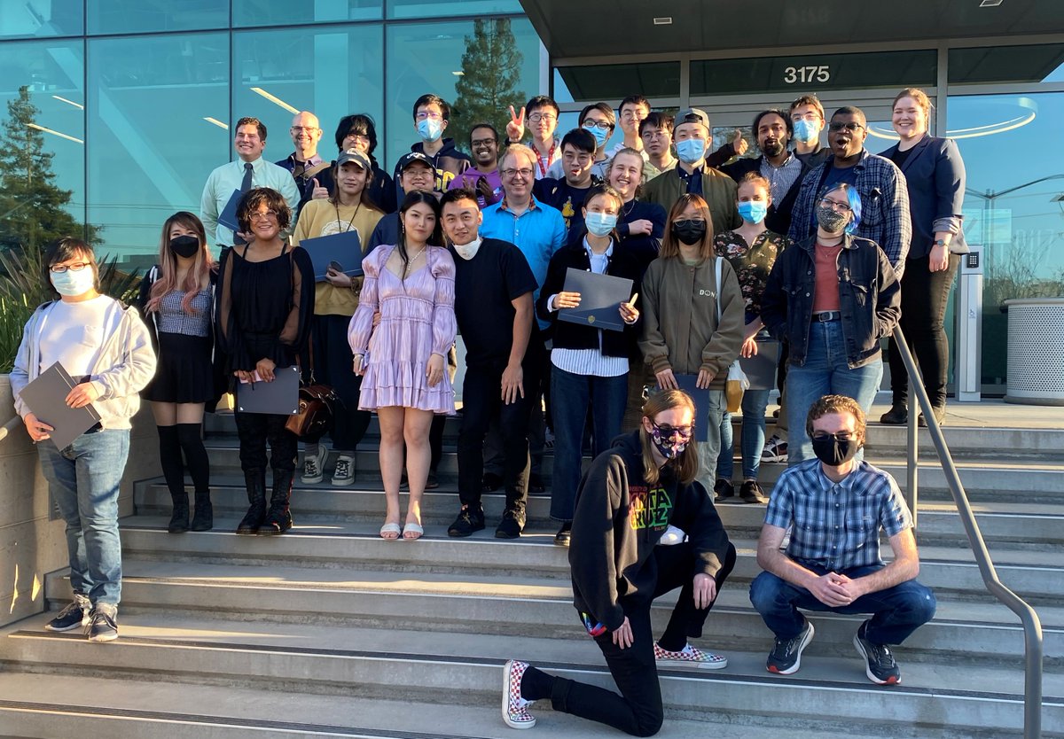 UCSCGame's tweet image. (4/4) We couldn't be more proud of this amazing group of graduates. Once a Slug, Always a Slug. See you at Alumni Week on April 22 👏👏 @pathtooshun @NamelessHill @ActiveDuckGG @CampLaughter