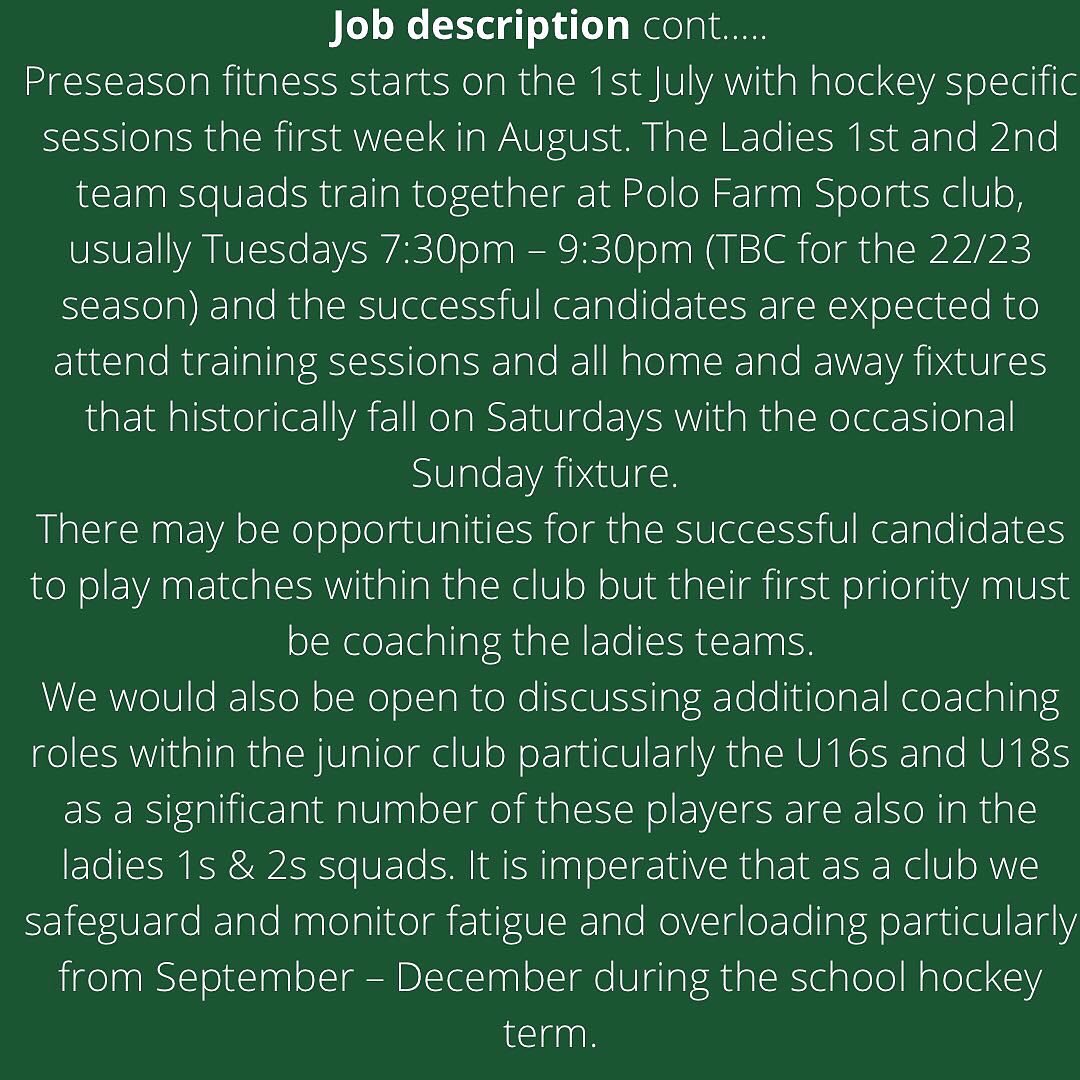 CanterburyHC's tweet photo. 1/2 - please see post for 2 exciting coaching opportunities. 

@EnglandHockey 
@GBHockey 
@CanterburyJnrHC https://t.co/YuE7ODho6g