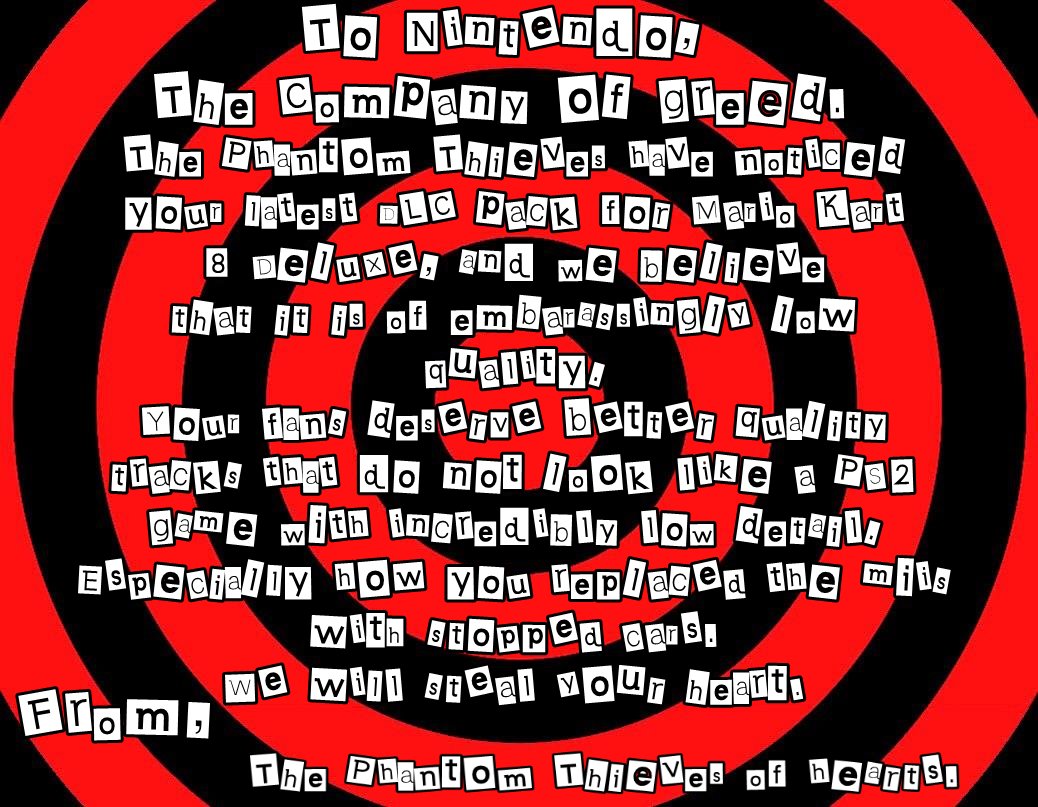 #Persona5 #Nintendo #MarioKart8Deluxe