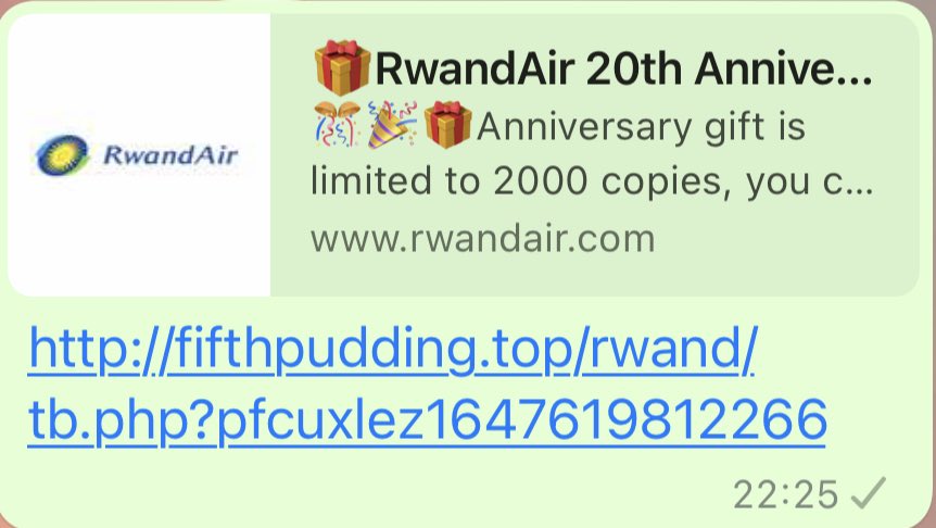 This fake ⁦<a href="/FlyRwandAir/">RwandAir</a>⁩ advert has been circulating and ⁦<a href="/FlyRwandAir/">RwandAir</a>⁩ is not coming out to denounce it! Are you behind it?? Please stop #spaming us!!