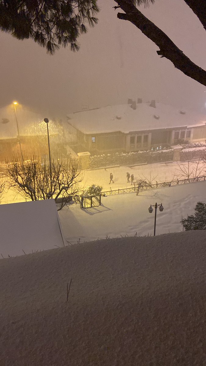 Incredible view from Istanbul. It hasn’t snowed like this for a long time ☃️❄️