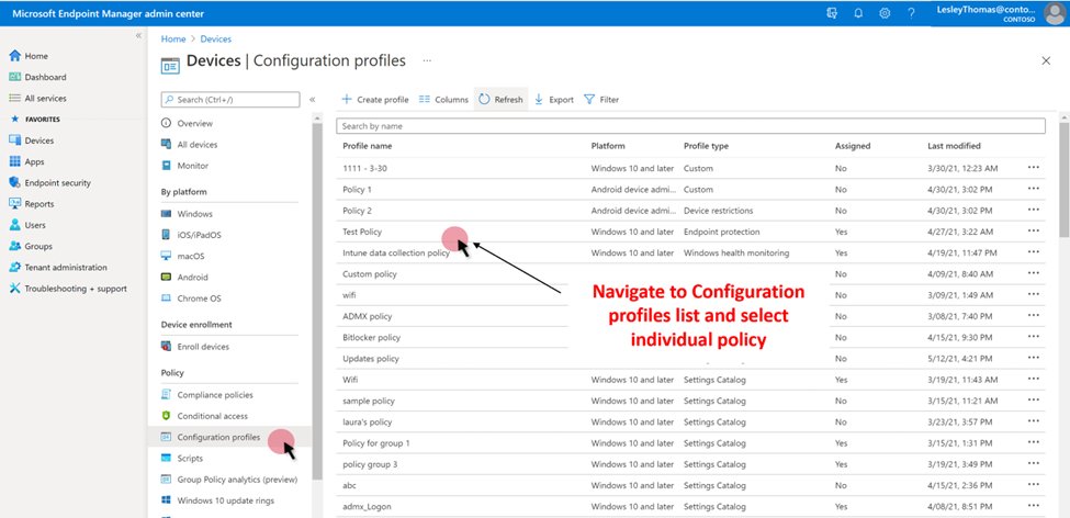 Announcing updated policy reporting experience in Microsoft Endpoint Manager: By: Laura Arrizza - Program Manager | Microsoft Endpoint Manager - Intune 

Microsoft Endpoint Manager is excited to announce improvements for the Microsoft… bit.ly/3qheQVK #MEM #MSIntune