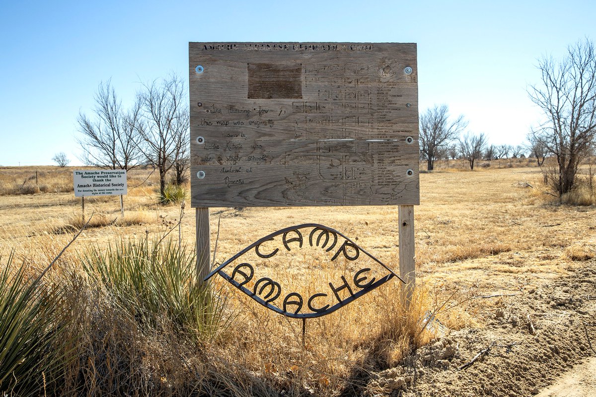 WhiteHouse46's tweet photo. Today, @POTUS will sign the Amache National Historic Site Act, helping to preserve, protect, and interpret the incarceration of civilians of Japanese ancestry during World War II at the Granada War Relocation Center, known to incarcerees as Camp Amache. https://t.co/sbRSd30TPk