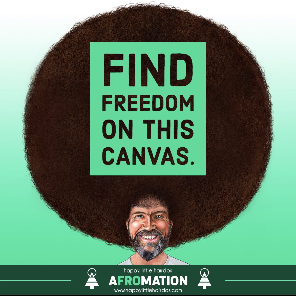 millionbobmarch's tweet image. Happy Friday!💯 Find freedom on this canvas! ❤️🌲🖼🎨🔥 #dailyaFROmation #bobross