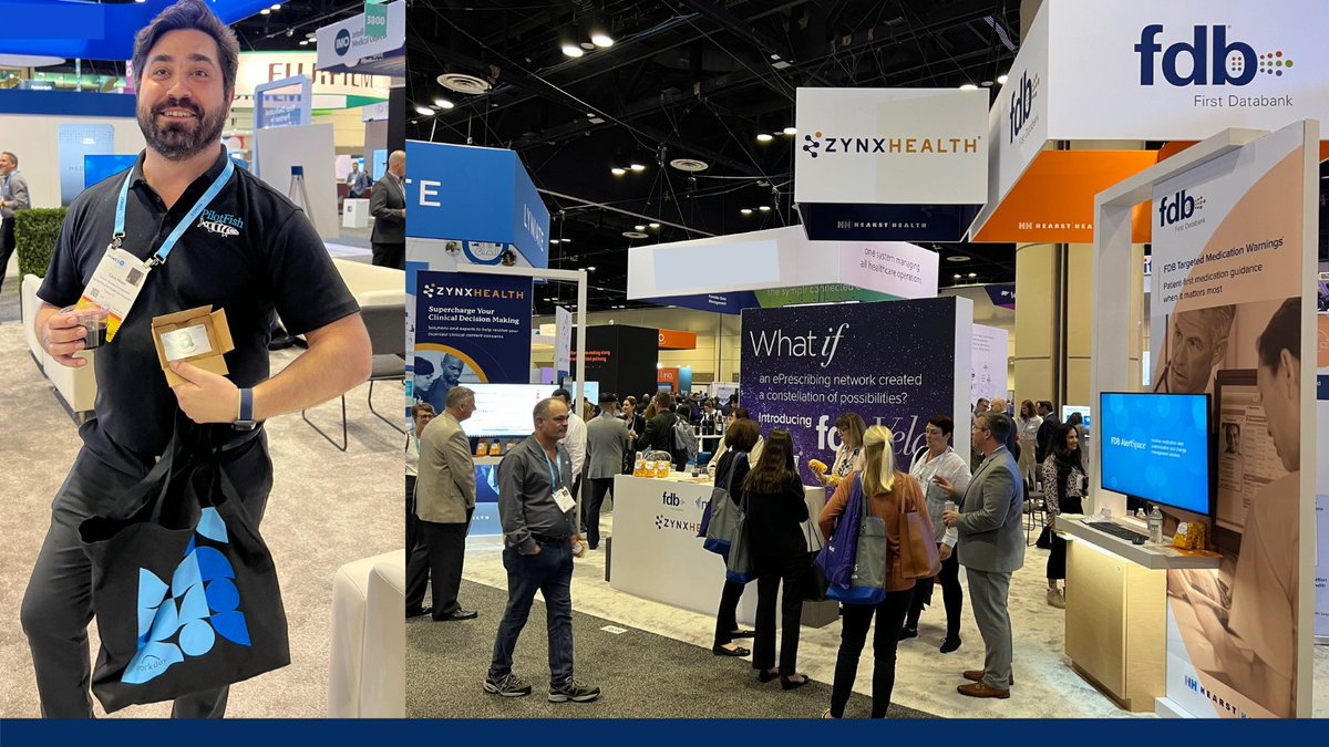FDB_US's tweet photo. That’s a wrap on #HIMSS22! Thank you, @HIMSS for a fabulous event! Our team had a wonderful time meeting everyone who dropped in to learn more about our #PatientFirst solutions &amp; for the exciting launch of FDB Vela™! Check out some📷’s from the week! #ePrescribing #DrugKnowledge https://t.co/ERkdQZWB0K
