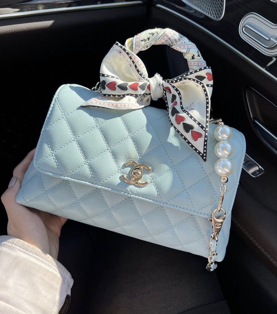 bottegalolita's tweet photo. Chanel baby blue bag https://t.co/cYkhyoOR7h