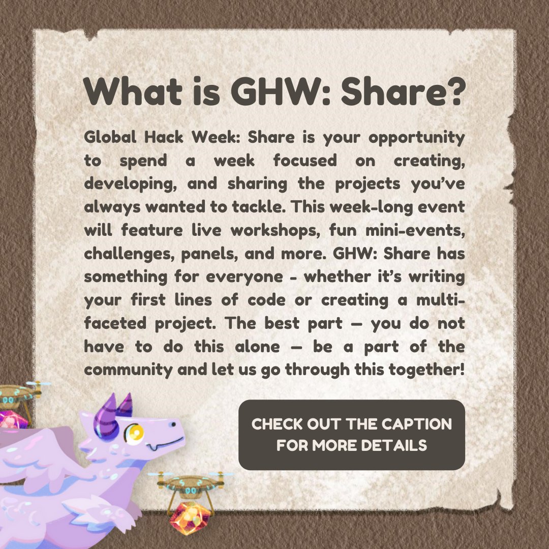 techathonarsd's tweet photo. Join Tech-A-Thon ARSD at Global Hack Week: Share from April 03-10, 2022 for a week of coding and fun technology challenges with @MLHacks. This educational event is open for all skill levels, so come and join the fun! Sign up now: https://t.co/9L43LHypuK #GlobalHackWeek https://t.co/XMeSYGpgO1