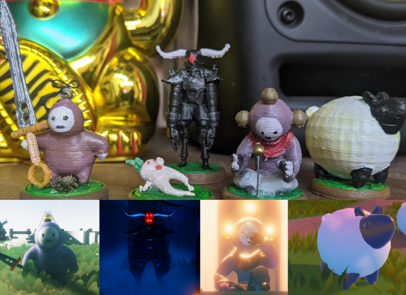 BEBADBOI's tweet photo. Some minis (made by @seltzki )
The Apple, The Knight, The Shepherd, And The Sheep
🌳🍎🐑💫: https://t.co/1PseYmnf0T https://t.co/RPkF4HrRXg