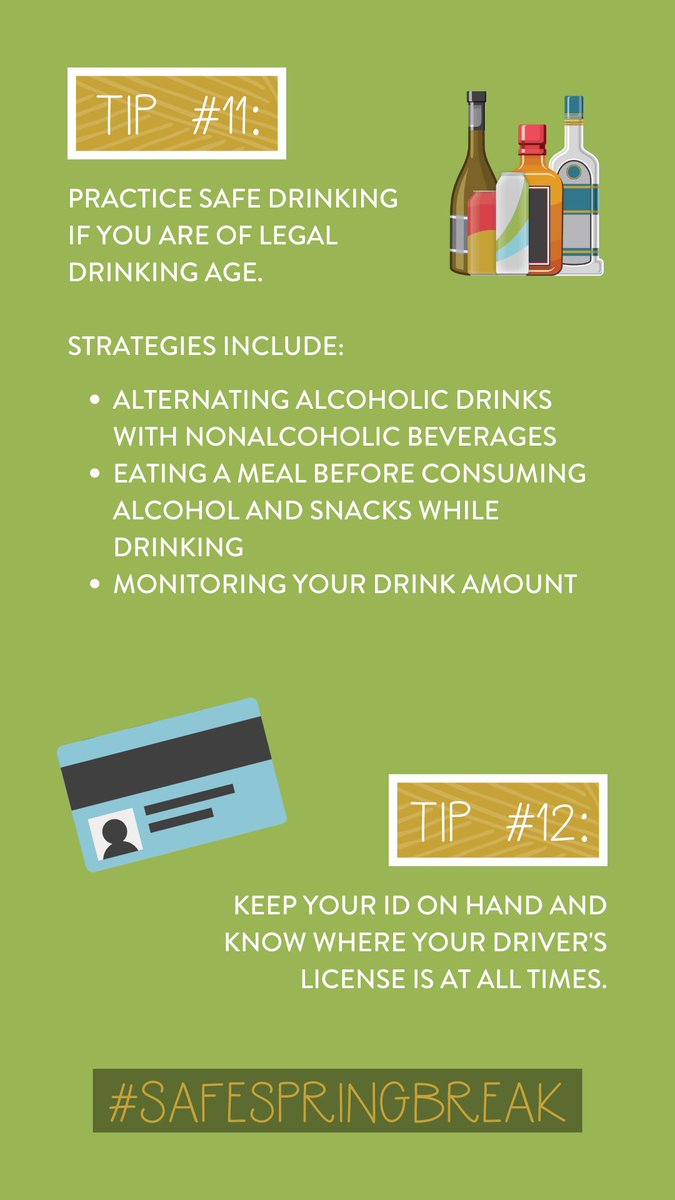 AlphaChiOmegaHQ's tweet photo. Be mindful of your personal belongings and practice safe drinking if you are of legal age. Trust your gut - if something doesn’t feel right, it probably isn’t! #SafeSpringBreak https://t.co/u0b1cXlW4L
