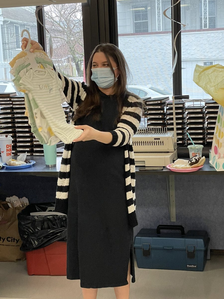 Feeling so grateful to work with such a supportive and loving staff! Thank you for the surprise baby shower today! <a href="/WestSchoolLBNY/">West School</a>