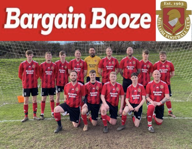MillomAFC's tweet photo. Breaking News 🚨

Bargain Booze renew there sponsorship for 2022-2023 &amp; 2023-2024 seasons.

Thank you so much for your continued support 

#BargainBooze
#community #MTID https://t.co/txuh46qUfA