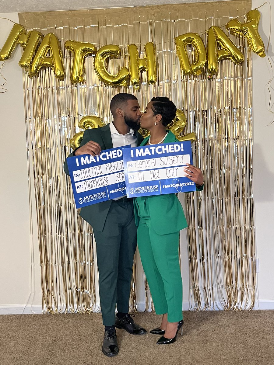 Atlanta we are staying for another 5 years!   So happy to be right next door to my hubby!! Can’t wait to train as a surgeon at AMC!  #MatchDay2022 #GenSurgMatch2022 #MedTwitter #ImProud