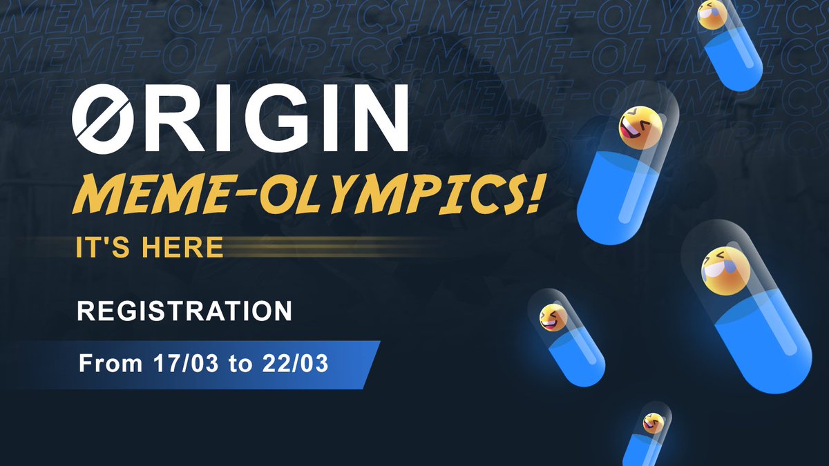 OriginProtocol's tweet photo. 🔥 In honor of the public launch of Origin Story &amp; the success of $OUSD, we will host the first Origin Meme-Olympics 🏅 and community treasure hunt. Both events will share a prize pool of $1,000 in $OGN and other rewards!
 
🏆 Join us in Discord for more: https://t.co/wwFgqe59k8 https://t.co/D5Viu4nK6r
