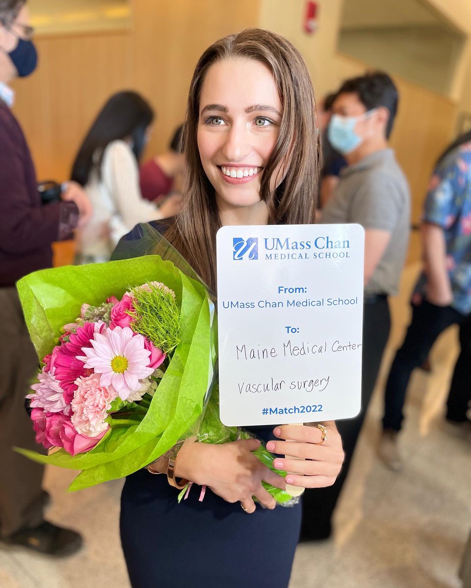 So excited to have matched at such an amazing program @MaineMedVasc. Still cannot believe I am going to be a vascular surgeon!!  #vascmatch #match2022 @UMassChan @FutureVascSurgn #vascularmatch2022