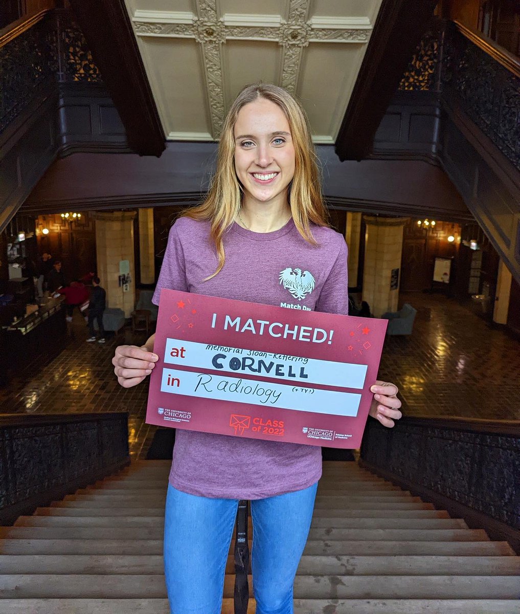 oa_schultz's tweet image. I am so unbelievably excited to have matched at Memorial Sloan Kettering for my TY and Cornell for my radiology training. This is a dream come true! As a Chicagoan, I’m going to have to get used to floppy pizza! #futureradres #MatchDay2022 #medtwitter