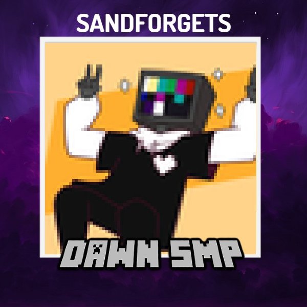 DawnSMP_'s tweet photo. 💜 SandForgets

📨 Welcome Our New Member 
@SandForgets To The #DawnSMP 

✨ Whos Up Next? https://t.co/HZx7tmMd5M