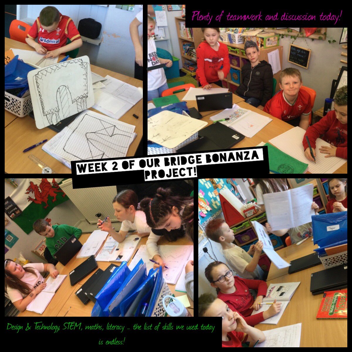 PPS_Eira's tweet photo. #DosbarthEira are really enjoying their Bridge Bonanza Project! This week, theyβve used & applied a huge array of skills to help them plan, design and refine ideas for their own bridges. Canβt wait to see what they turn out like! ππ£π¬βοΈ @Phip_Primary #phipstem https://t.co/i8Uk9g6CHX