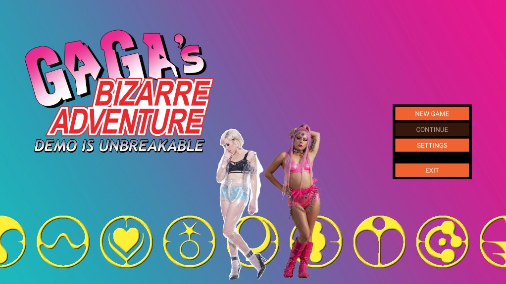 HRHInternetCafe's tweet photo. I should be releasing at some point this weekend this fever dream that I'm making for #DuoJam
(this is the title screen) #vndev https://t.co/kJraPgFfgX