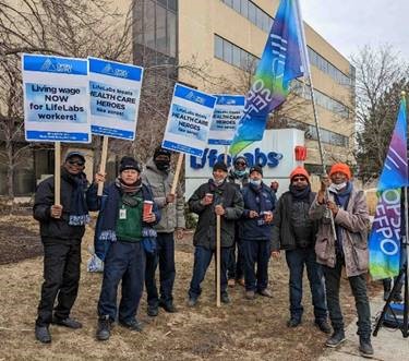 OPSEU on Twitter: "GTA LifeLabs Strike Rally for a Living Wage