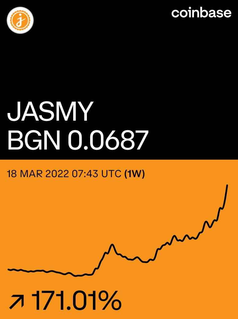IvanPet99392841's tweet photo. #Jasmy on @Coinbase
I can't stop watching... #BigRaid https://t.co/olbkfIyCil