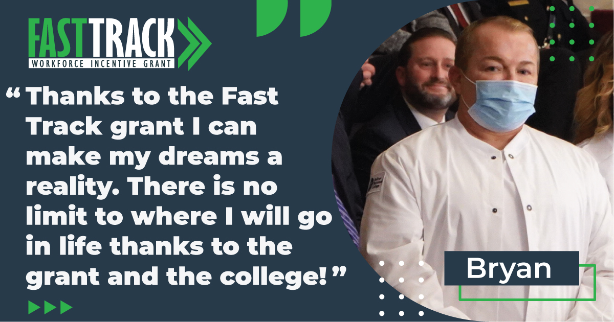 MODHEWD's tweet photo. The Fast Track grant is up for renewal in the #moleg this session. This grant is helping real Missouri adults finish what they started. Bryan attends Bolivar Technical College and is working on his nursing degree. Learn more about #MoFastTrack at https://t.co/0X8hukvkLV. https://t.co/vLhB1cDxk2