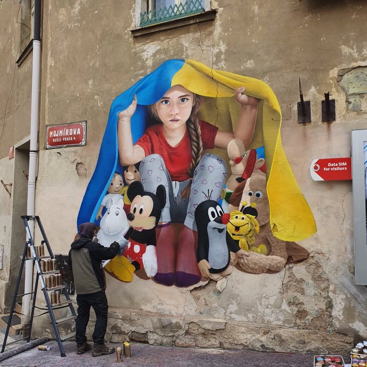 visevic's tweet photo. Prag

Via @InaKoldova 
#StandWithUkraine️ https://t.co/AktYs4FLJu