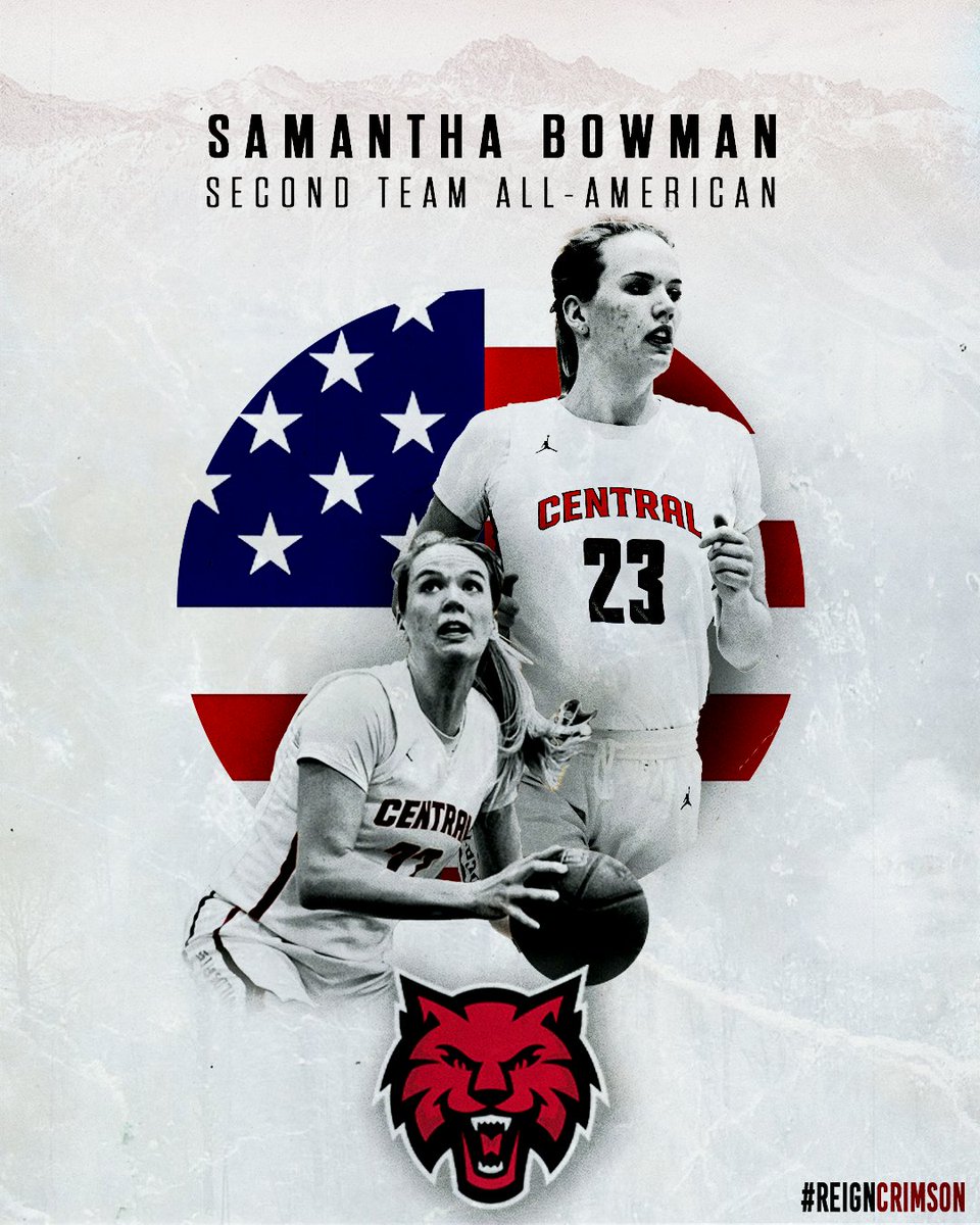 cwu_wbb's tweet photo. Congratulations to Samantha Bowman on being selected to the @d2cca All-America Team

She's the first Wildcat since 2002 to earn All-America honors

 #ReignCrimson https://t.co/V9bVf6BntF