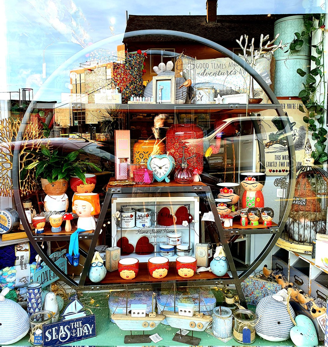 ❤ New Spring window display .. ❤
Pop in and check out our new arrivals..
<a href="/FrenchicPaint/">Frenchic❤️Paint</a>
<a href="/knitsirdar/">Sirdar</a> <a href="/sassandbelle/">Sass & Belle</a>
#frenchicpaint #fabricshop 
#savethehighstreet #smallbusiness #creativebusiness #crochetclass #knitting #wool #macramé