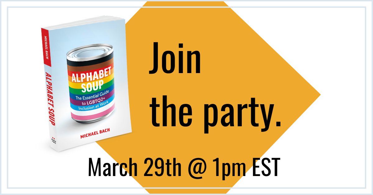 TheMichaelBach's tweet photo. Join me to celebrate the release of my book Alphabet Soup. There will be some fabulous guest speakers and the announcement of the gift card winner. Order your copy of the book and enter the drawing.
https://t.co/8pcRCce2fk
#Alphabet_SoupBook #LGBTQ2+ #MichaelBach #PageTwoBooks https://t.co/5ZRYXXiIjm