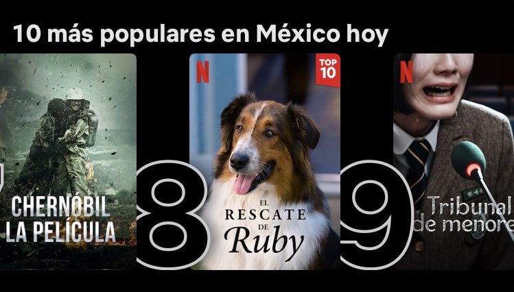grantsversion's tweet image. rescued by ruby está en puesto 8 de los 10 mas populares en mexico!! #RescuedByRuby