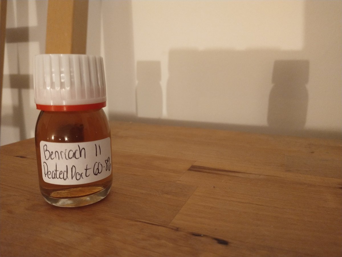 And lastly from <a href="/TheBenriach/">Benriach</a> a peated port pipe bottling
#LWM