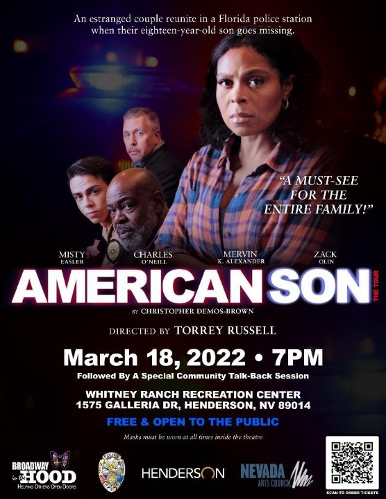 Additional tickets released for tonight's 7pm performance American Son: The Tour - Live In Henderson at the Whitney Ranch Recreation Center!! JOIN US TONIGHT. Click link below for FREE tickets. 

We look forward to seeing you! 

eventbrite.com/e/260032984657