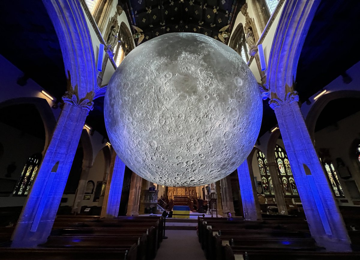 visit_taunton's tweet image. #museumofthemoon officially opened tonight and it was fantastic - it’s an exhibition you do NOT want to miss. 

Open again from 10am to 2pm and again from 7pm to 9pm. 

The exhibition runs to 31 March 2022. 

For details; visitsomerset.co.uk/moon

#TauntonMinster #MoonTaunton