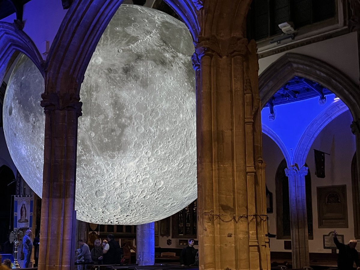 visit_taunton's tweet image. #museumofthemoon officially opened tonight and it was fantastic - it’s an exhibition you do NOT want to miss. 

Open again from 10am to 2pm and again from 7pm to 9pm. 

The exhibition runs to 31 March 2022. 

For details; visitsomerset.co.uk/moon

#TauntonMinster #MoonTaunton